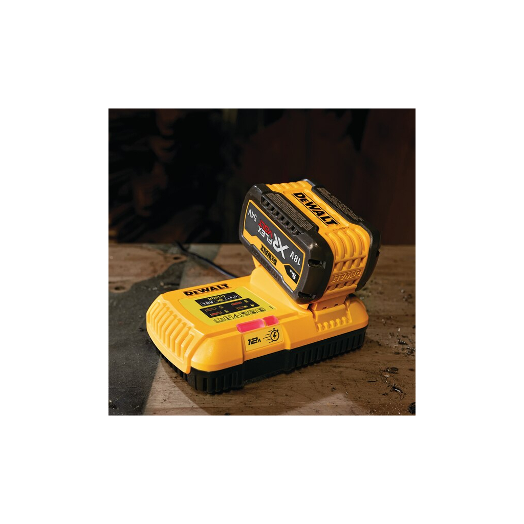 Зарядний пристрій для акумуляторів інструменту DeWALT 18 В, 54 В,12 A, 1 кг (DCB117) - зображення 3
