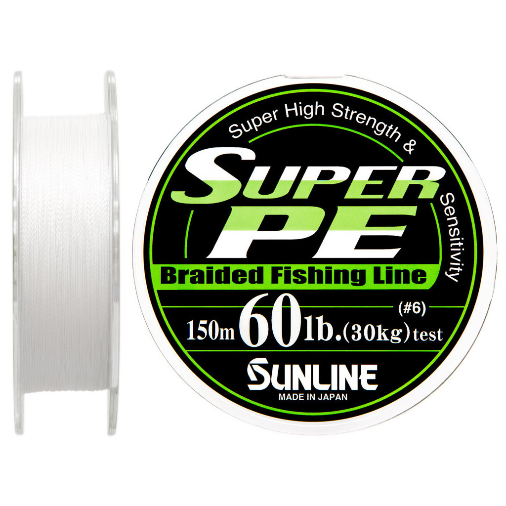 Шнур Sunline Super PE 150м білий 0.405мм 60LB/30кг (1658.01.67) - зображення 1