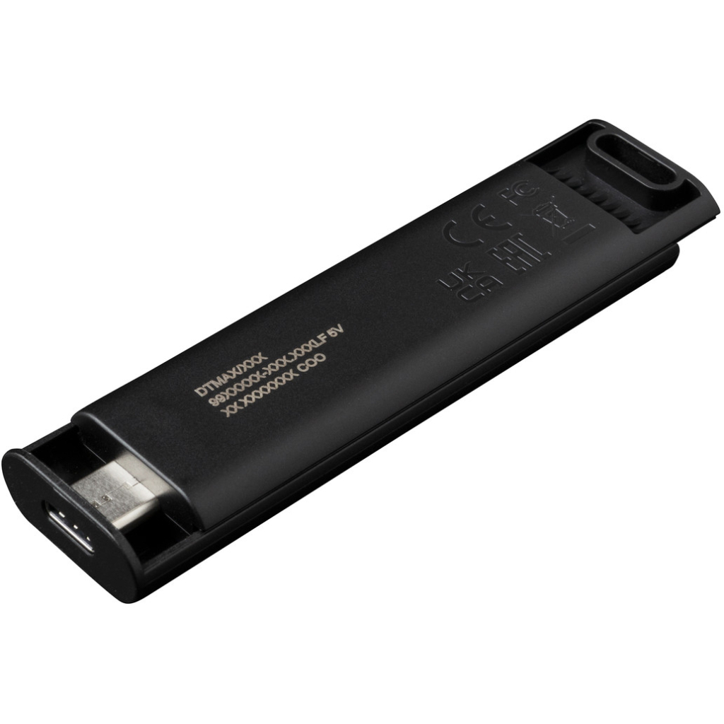 USB флеш накопичувач Kingston USB-накопичувач 1TB DataTraveler Max USB 3.2 Gen 2 Type-C Black (DTMAX/1TB) - изображение 6