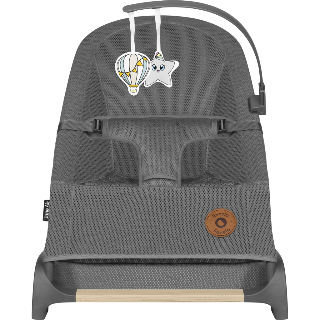 Крісло-гойдалка Lionelo шезлонг June air grey graphite (LO-JUNE AIR GREY GRAPHITE) - зображення 3