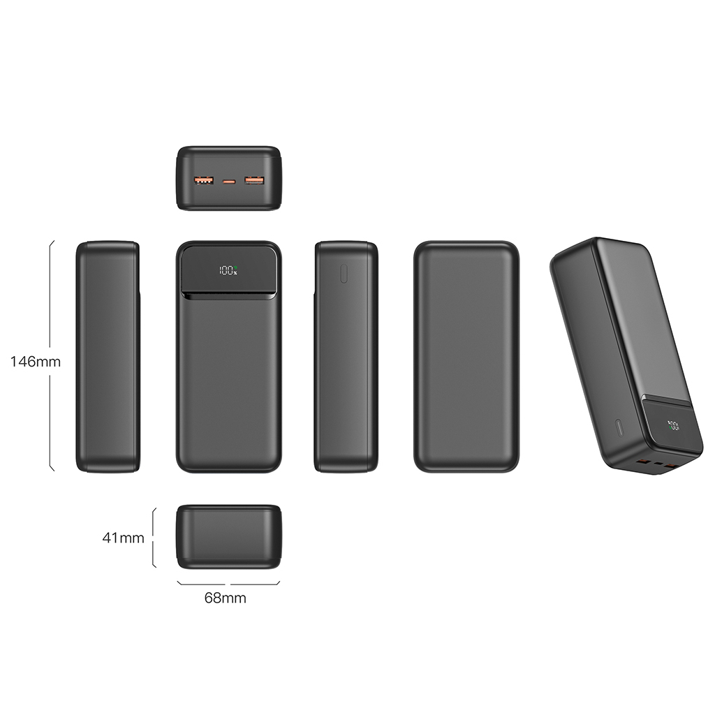 Батарея універсальна SWISSTEN 30000mAh POWER LINE II 22.5W PD QC Black (8595217490635) - зображення 3