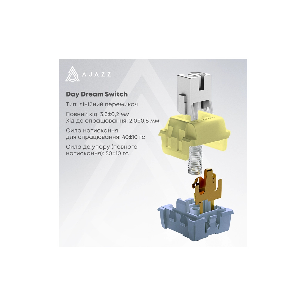 Клавіатура Ajazz AK820 MAX PLUS Daydream Switch RGB Wireless/Bluetooth/USB White (AK820MAX-DD-BWD) - зображення 7