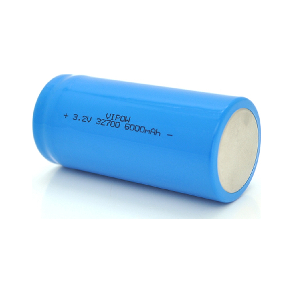Акумулятор 32700 6000mAh, LiFePO4, FlatTop, 3.2V, Blue Vipow (IFR32700-6000mAhFT / 31076) - зображення 2