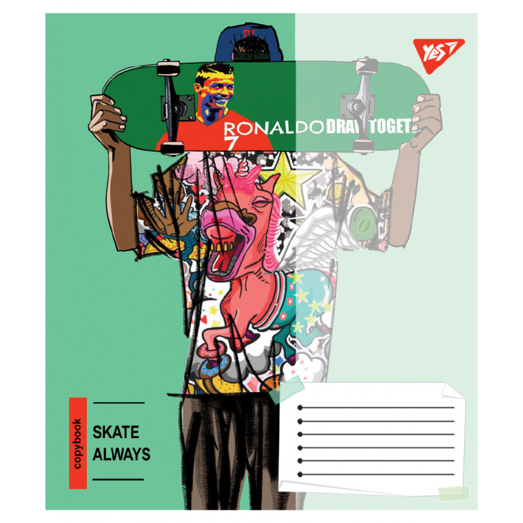 Зошит Yes Skate is always А5 60 аркушів лінія (767816) - зображення 4