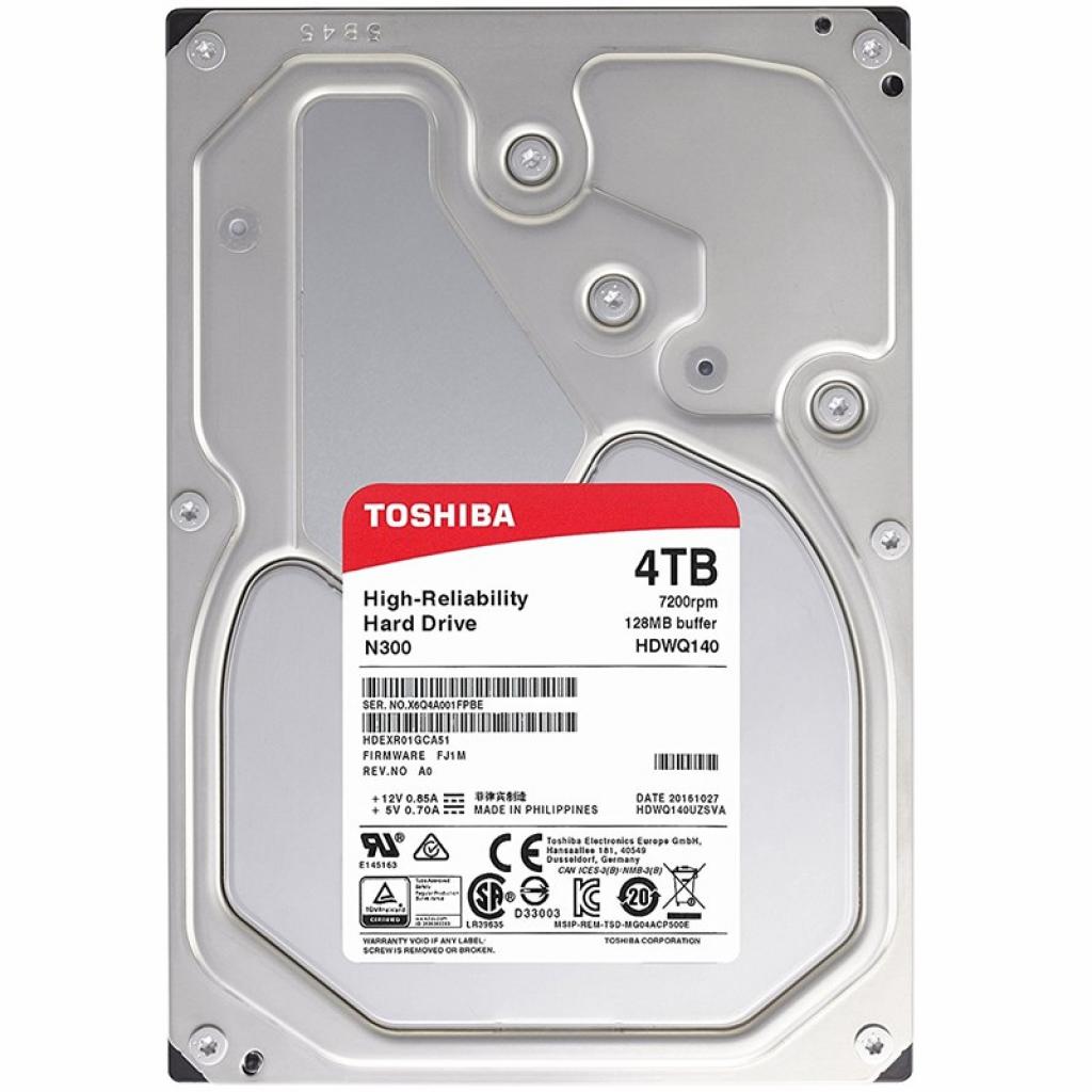 Жорсткий диск 3.5" 4TB Toshiba (HDWQ140UZSVA) - зображення 1