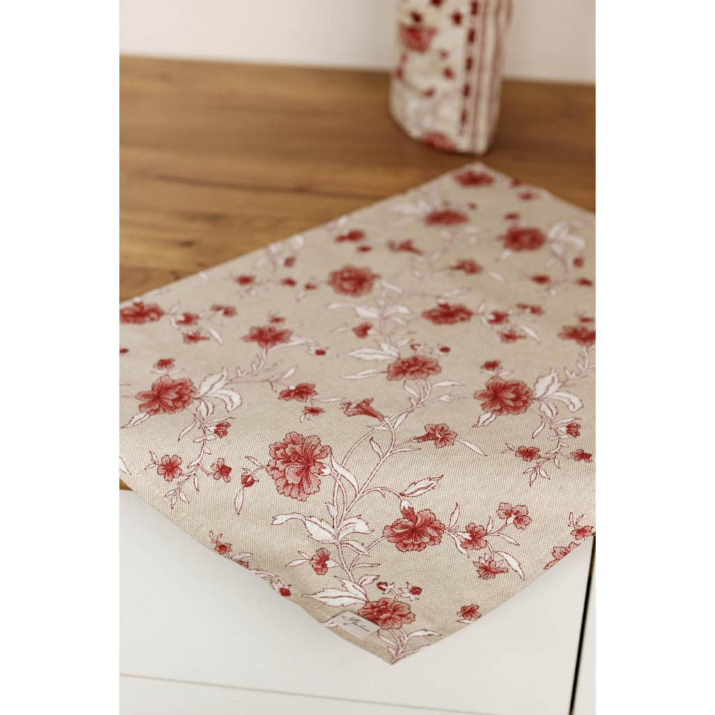 Серветка на стіл Прованс Квіти бордо Господиня 35х45 см (4823093451834) - зображення 4