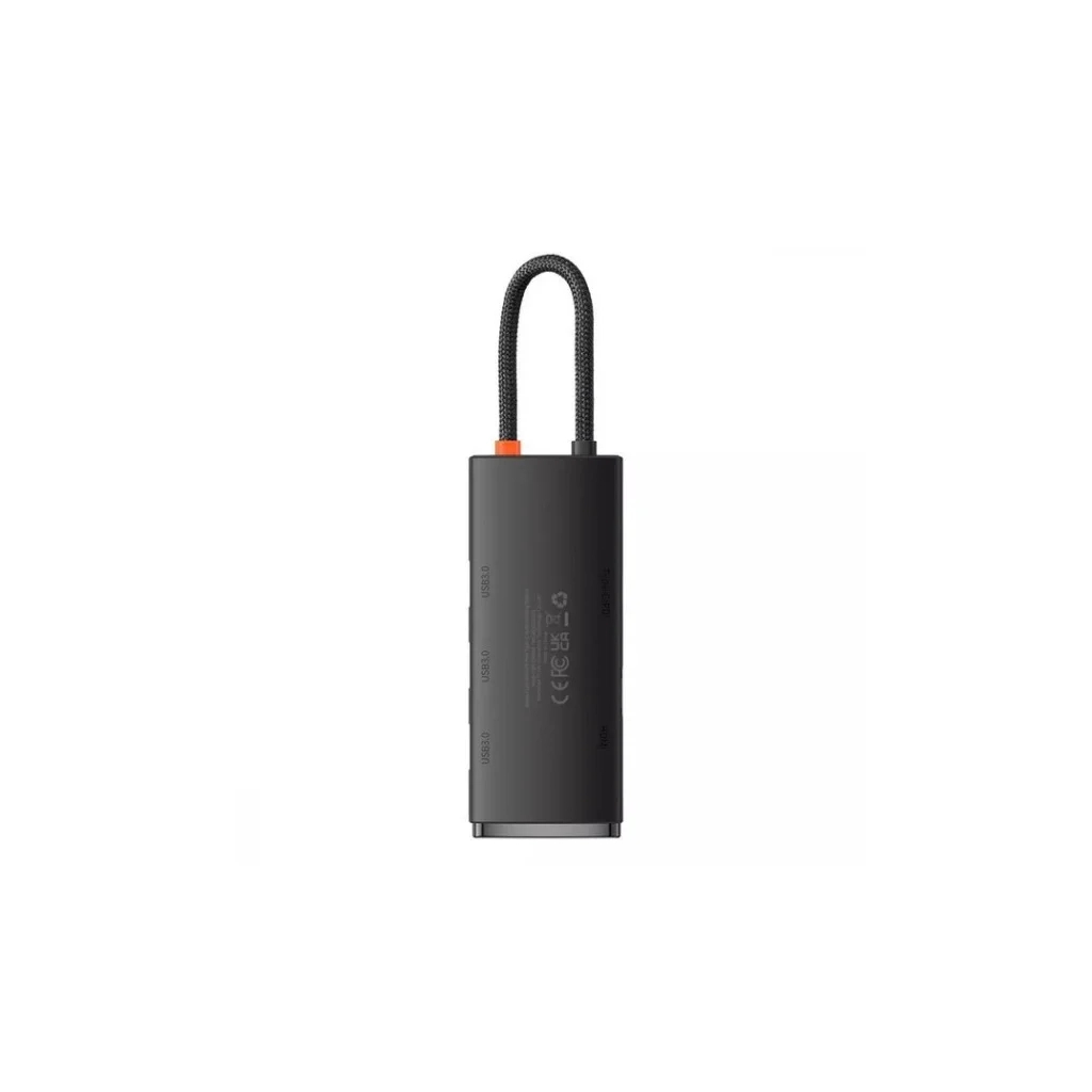 Концентратор Baseus USB-C 5-in-1 HDMI + 3xUSB 3.0 + PD black (WKQX040001) - изображение 2