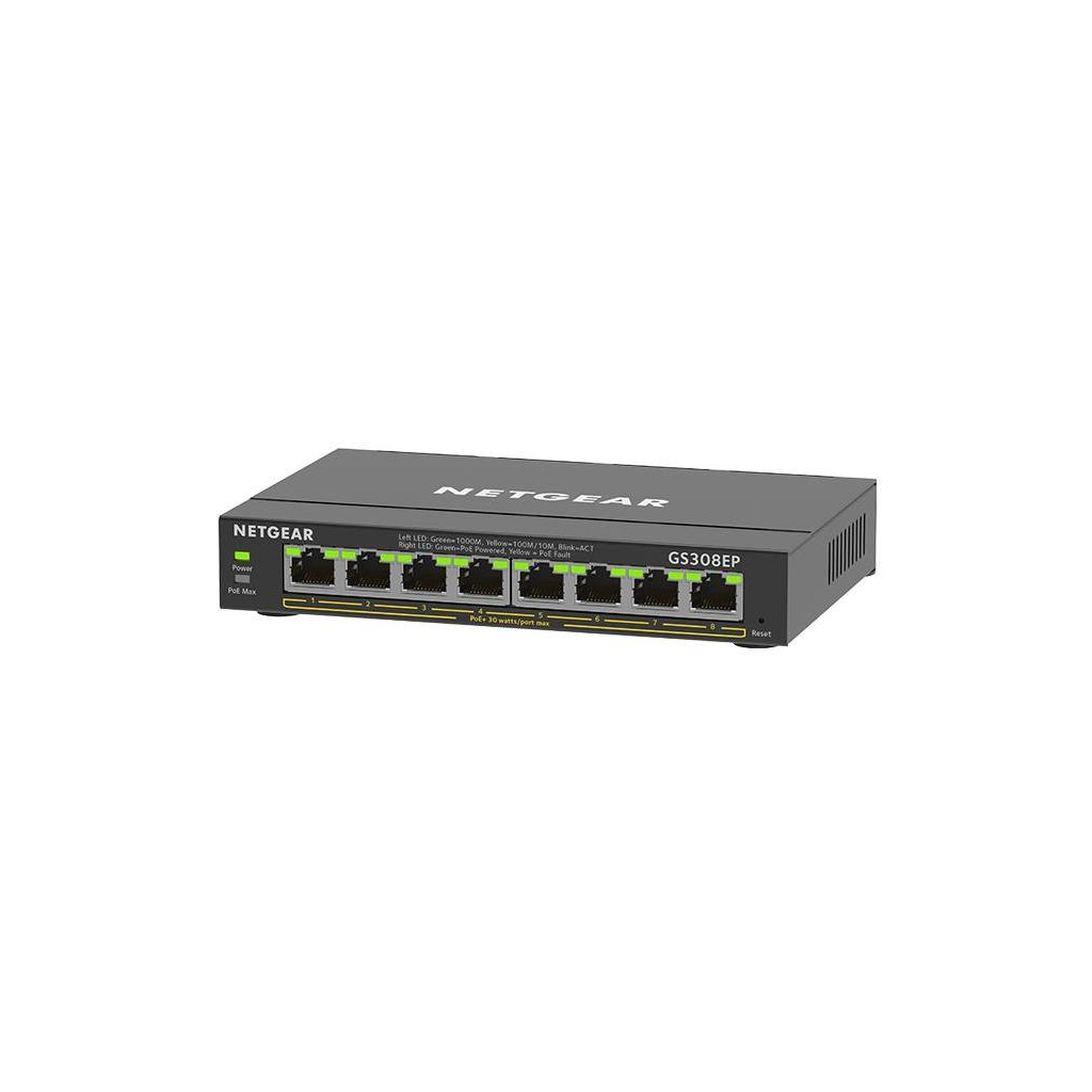 Комутатор мережевий Netgear GS308EP-100PES - зображення 2