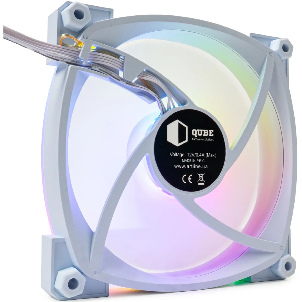 Кулер до корпусу Qube M55-1 White - зображення 3