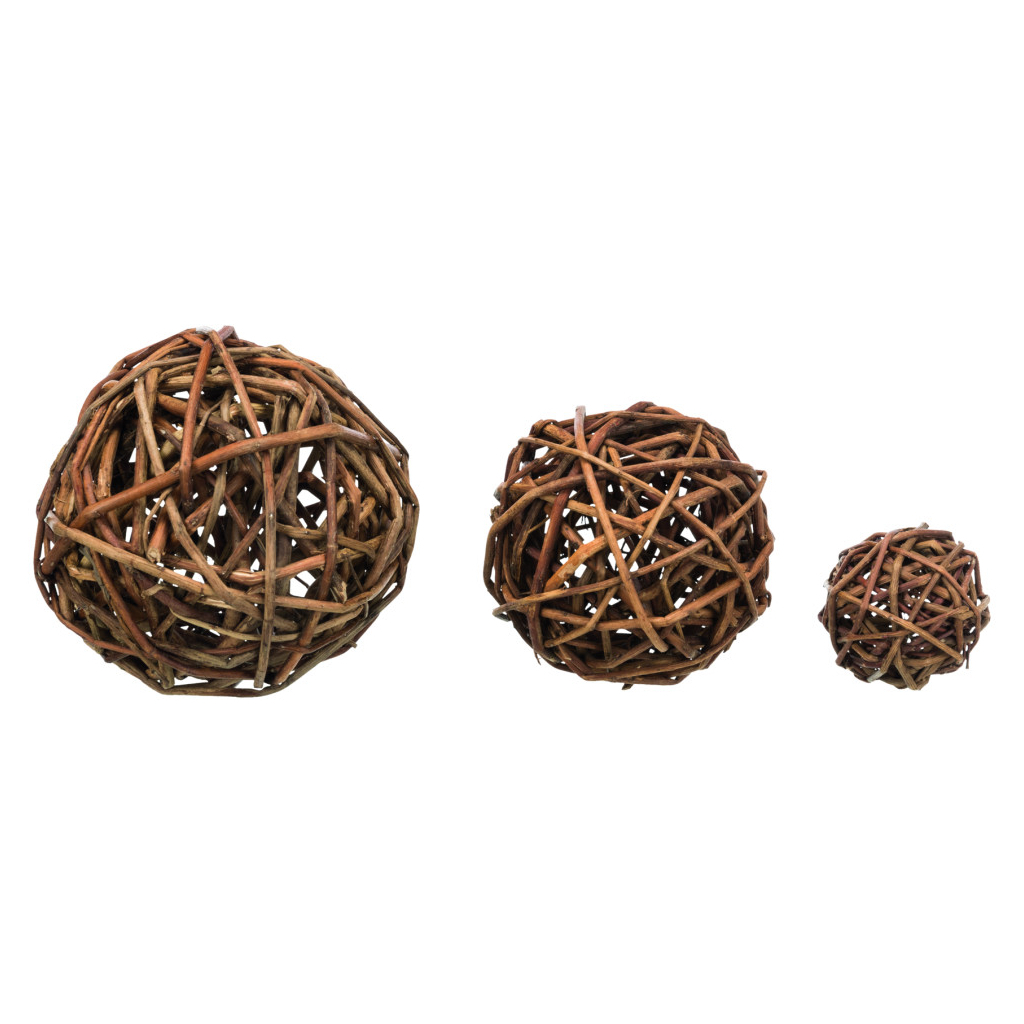 Іграшка для гризунів Trixie Плетена куля 10 см (4011905619422) - зображення 2