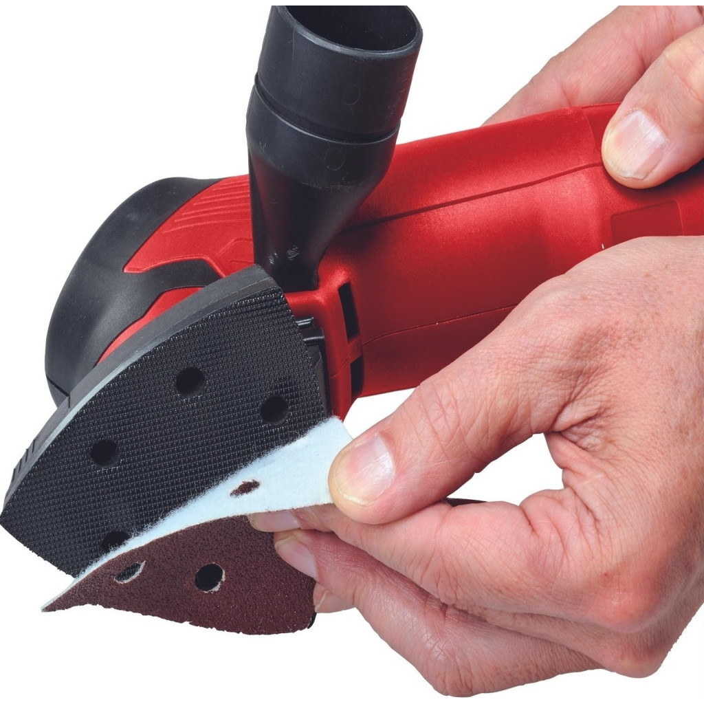 Шліфувальна машина Einhell дельтавидна TC-DS 20 E, 200Вт, 90х90х90мм, 12000-22000 об/хв 9 шліфпаперів (4464255) - зображення 4