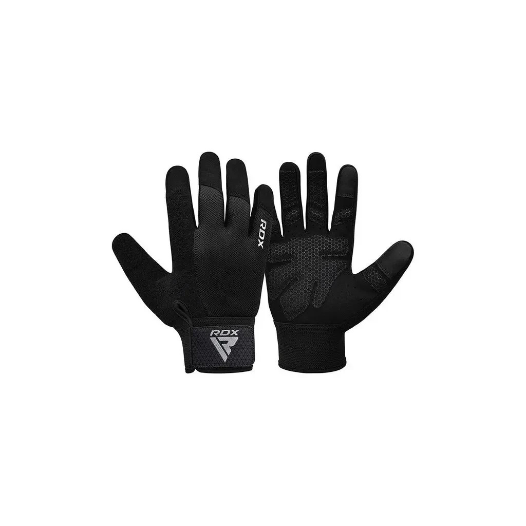 Рукавички для фітнесу RDX W1 Full Finger Plus Black M (WGA-W1FB-M+) - зображення 2