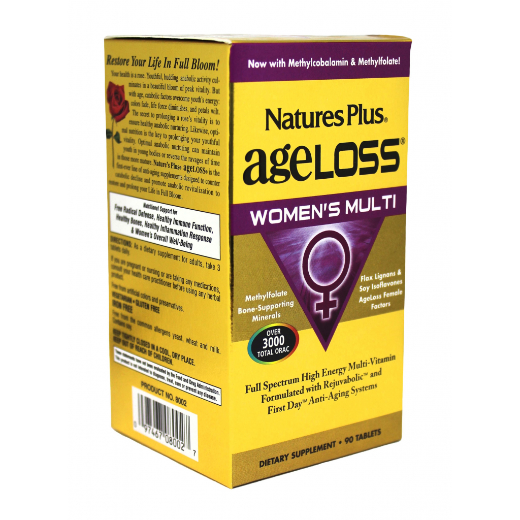 Мультивітамін Natures Plus Мультивітаміни для Жінок, AgeLoss, 90 таблеток (NTP8002) - зображення 1