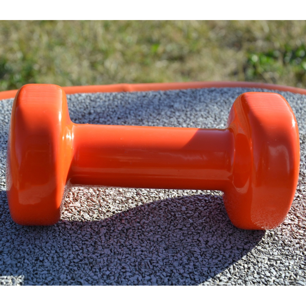 Гантель PowerPlay PP_4103 вінілова 1 кг Помаранчева (PP_4103_1kg) - зображення 5