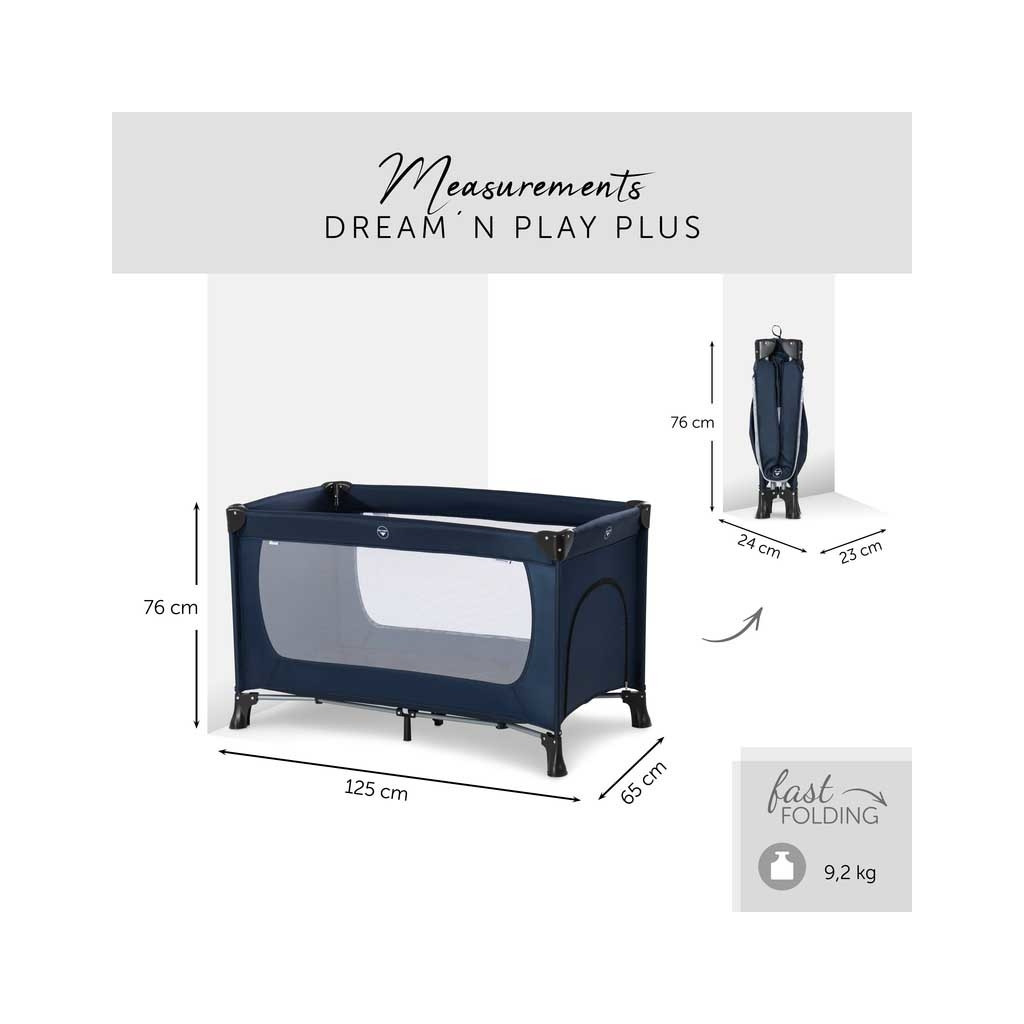Дитячий манеж Hauck Dream N Play Plus Navy (60360-4) - зображення 12