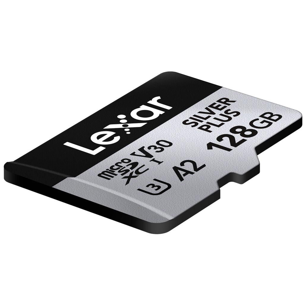 Карта пам'яті Lexar 128GB microSDXC class 10 UHS-I U3 V30 A2 Professional Silver (LMSSIPL128G-BNANG) - изображение 3