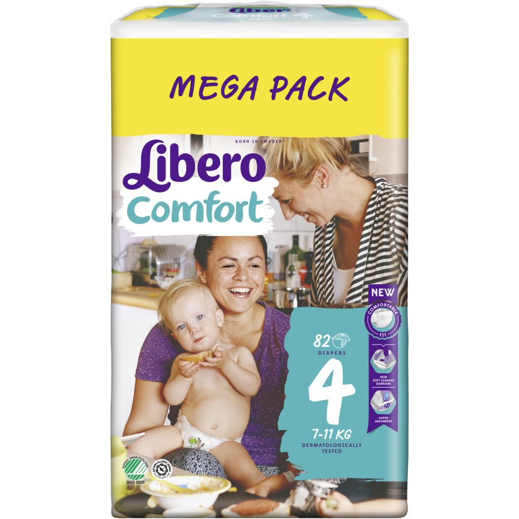 Підгузки Libero Comfort 4 7-11 кг 82 шт (7322541083186) - зображення 2