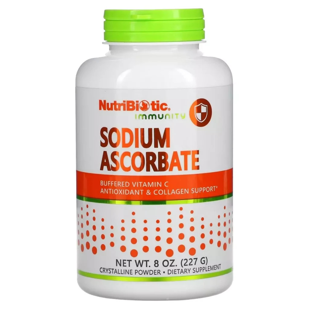 Вітамін NutriBiotic Аскорбат натрію, кристалічний порошок, Buffered Sodium Ascorb (NBC-00450) - зображення 1