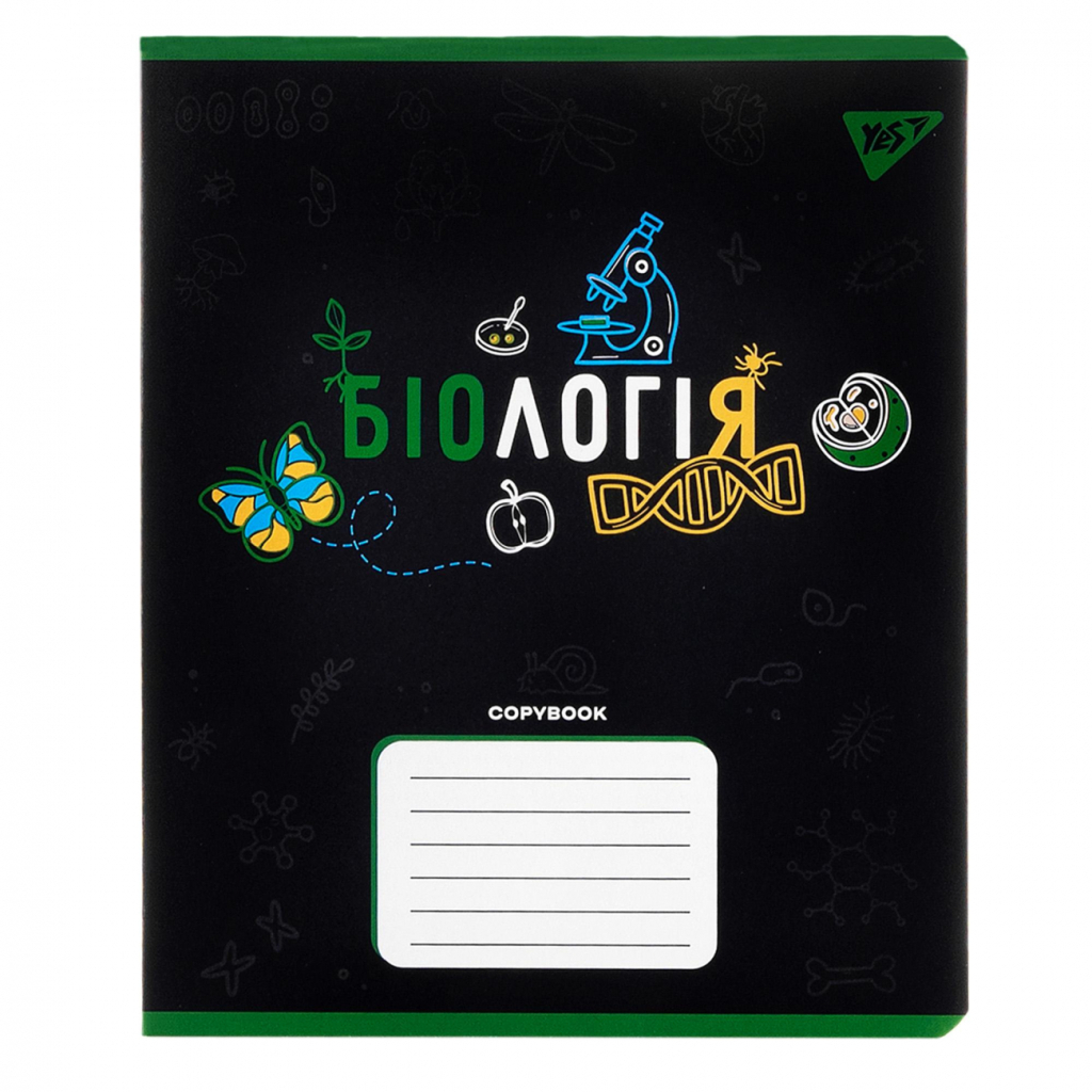 Зошит Yes предметний БІОЛОГІЯ Black 48 аркушів, клітинка (767445) - зображення 1