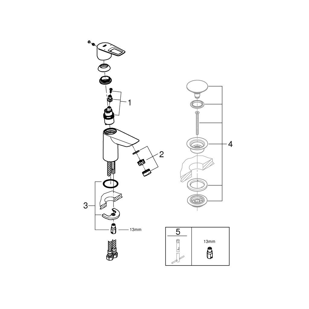 Змішувач Grohe S-Size BauLoop New (23337001) - зображення 6
