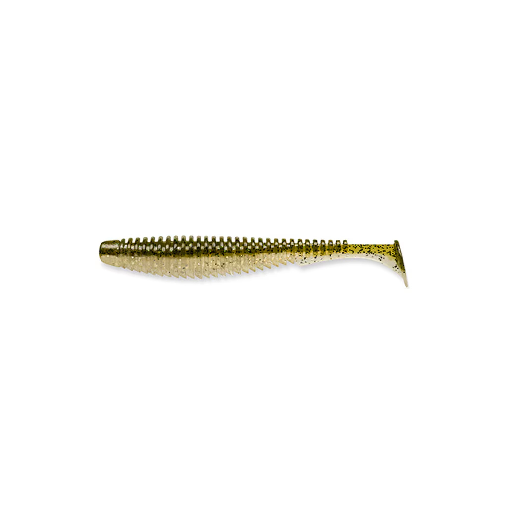 Силікон рибальський FishUP U-Shad 3" 202 - Green Pumpkin/Pearl (9шт/уп) (1864.15.13) - зображення 1