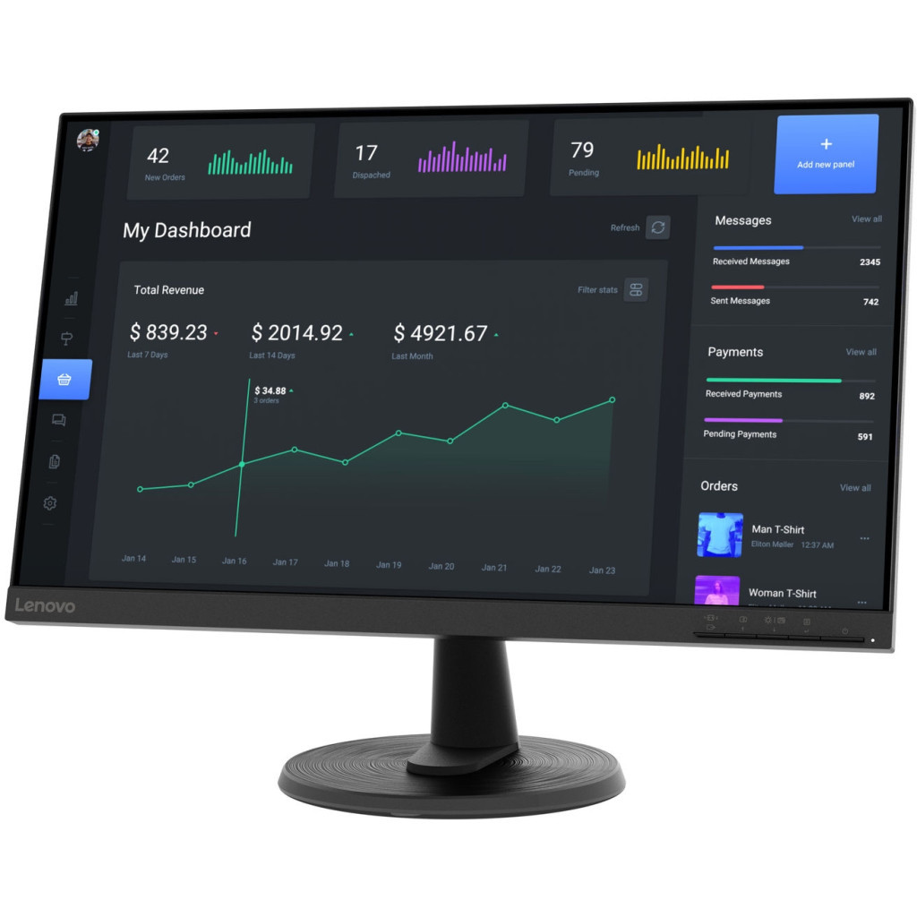 Монітор Lenovo C24-40 (63DCKAT6UA) - зображення 3