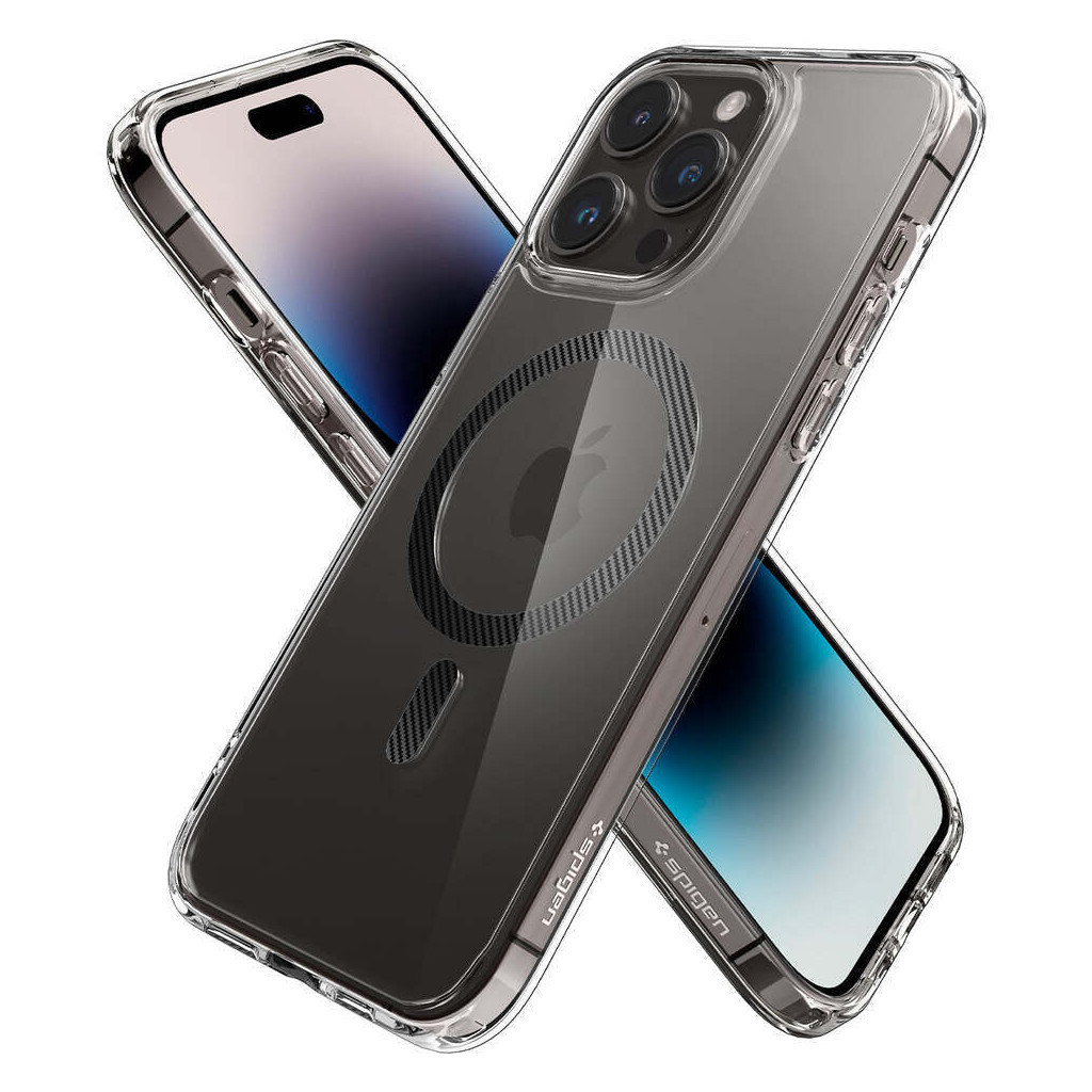 Чохол до мобільного телефона Spigen Apple iPhone 14 Pro Ultra Hybrid MagFit, Carbon Fiber (ACS04971) - зображення 5