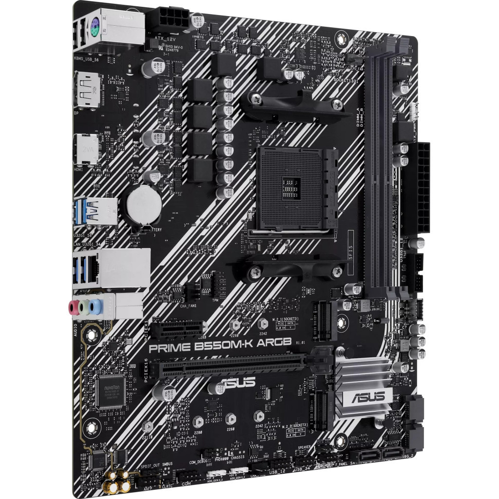 Материнська плата ASUS PRIME B550M-K ARGB - зображення 2