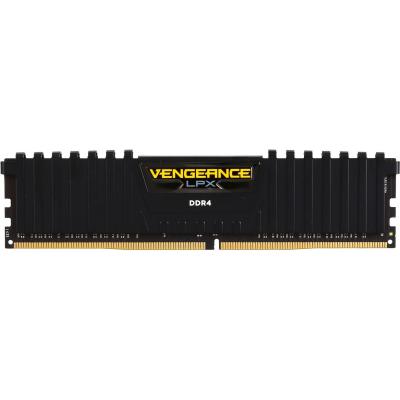 Модуль пам'яті для комп'ютера DDR4 8GB 2400 MHz Vengeance LPX Black Corsair (CMK8GX4M1A2400C14) - зображення 1