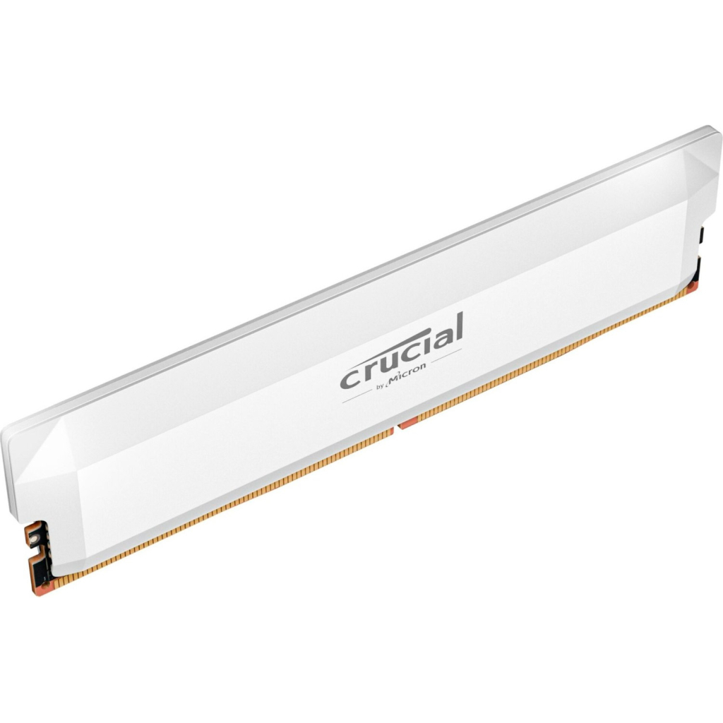 Модуль пам'яті для комп'ютера DDR5 16GB 6400 MHz Pro Overclocking White Micron (CP16G64C38U5W) - зображення 2