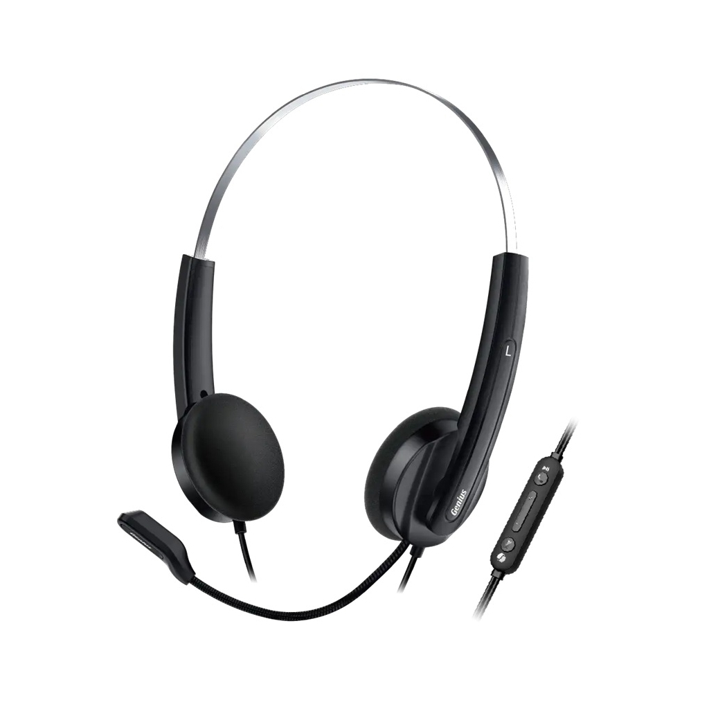 Навушники Genius HS-220U USB-C Black (31710032401) - зображення 1