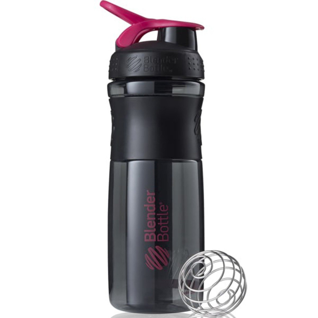 Шейкер спортивний BlenderBottle SportMixer Flip 28oz/820ml Black/Pink (SM 28oz Black/Pink) - зображення 2