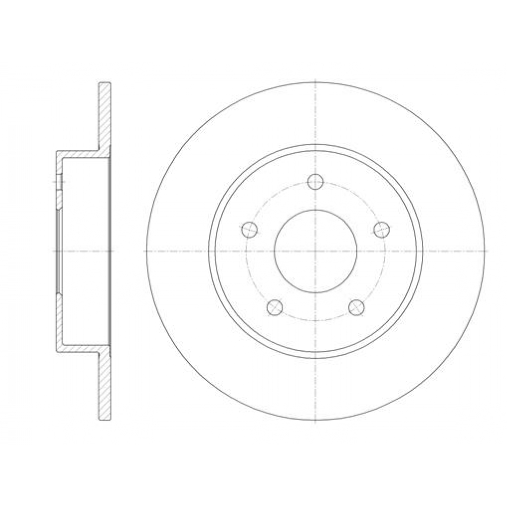 Гальмівний диск REMSA 6820.00 - зображення 1