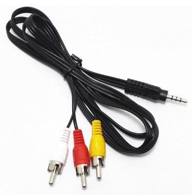 Кабель мультимедійний 3.5mm M to 3xRCA M 1.8m (4pin) AV Atcom (17320) - зображення 1