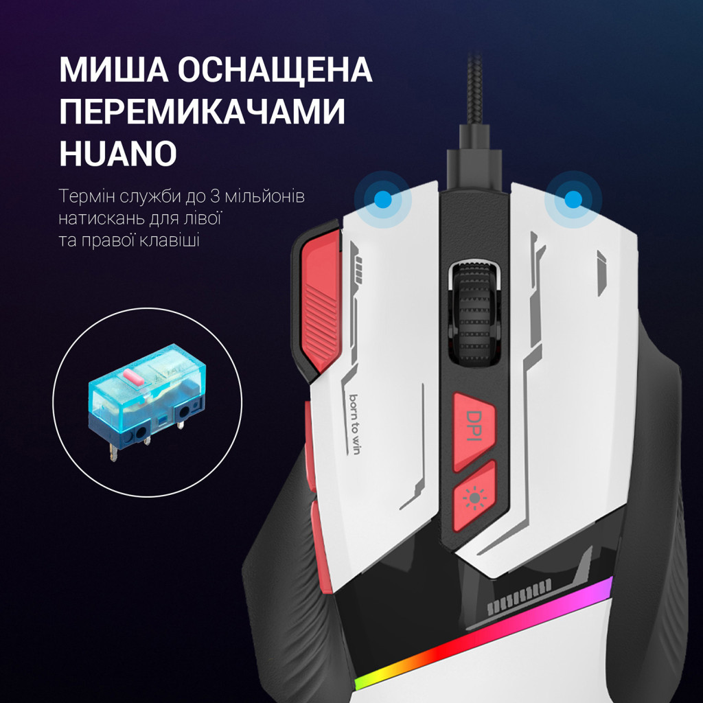 Мишка GamePro GM300W USB White (GM300W) - зображення 5