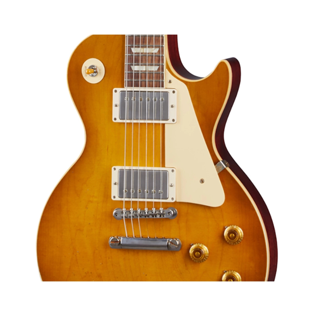Електрогітара Gibson Custom Shop 1958 Les Paul Standard Reissue Light Aged Lemon Burst (231898) - зображення 4