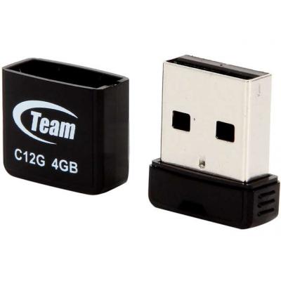 USB флеш накопичувач Team 4GB C12G Black USB 2.0 (TC12G4GB01) - зображення 2