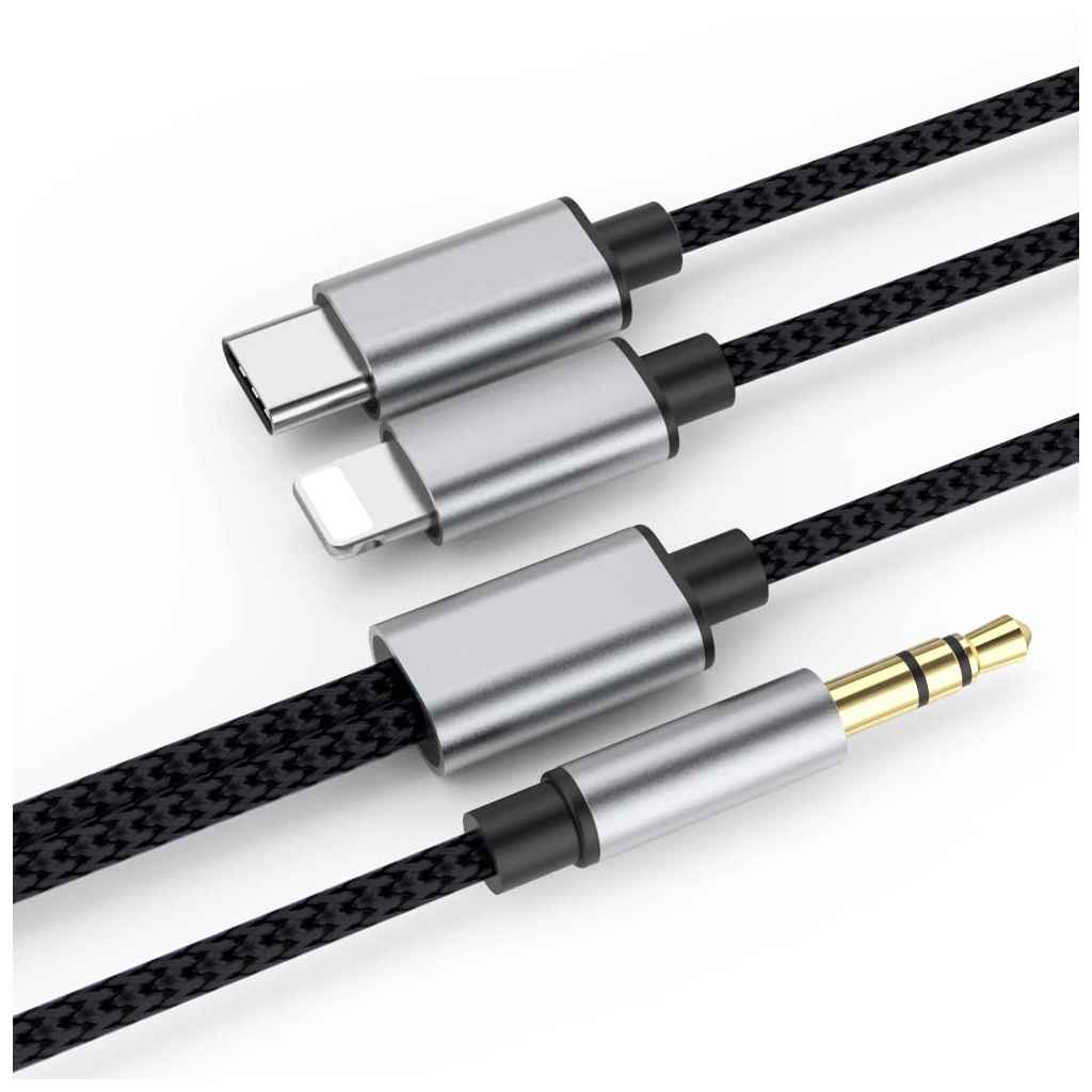 Кабель мультимедійний MH-232 AUX 3.5mm - USB Type-C - Lightning XoKo (XK-MH-232) - изображение 2