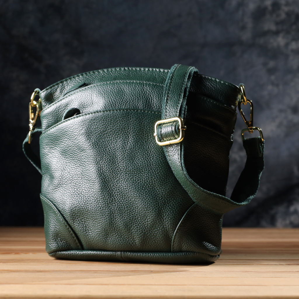 Сумка Vintage З натуральної шкіри Зелена (sale_15120) - зображення 6