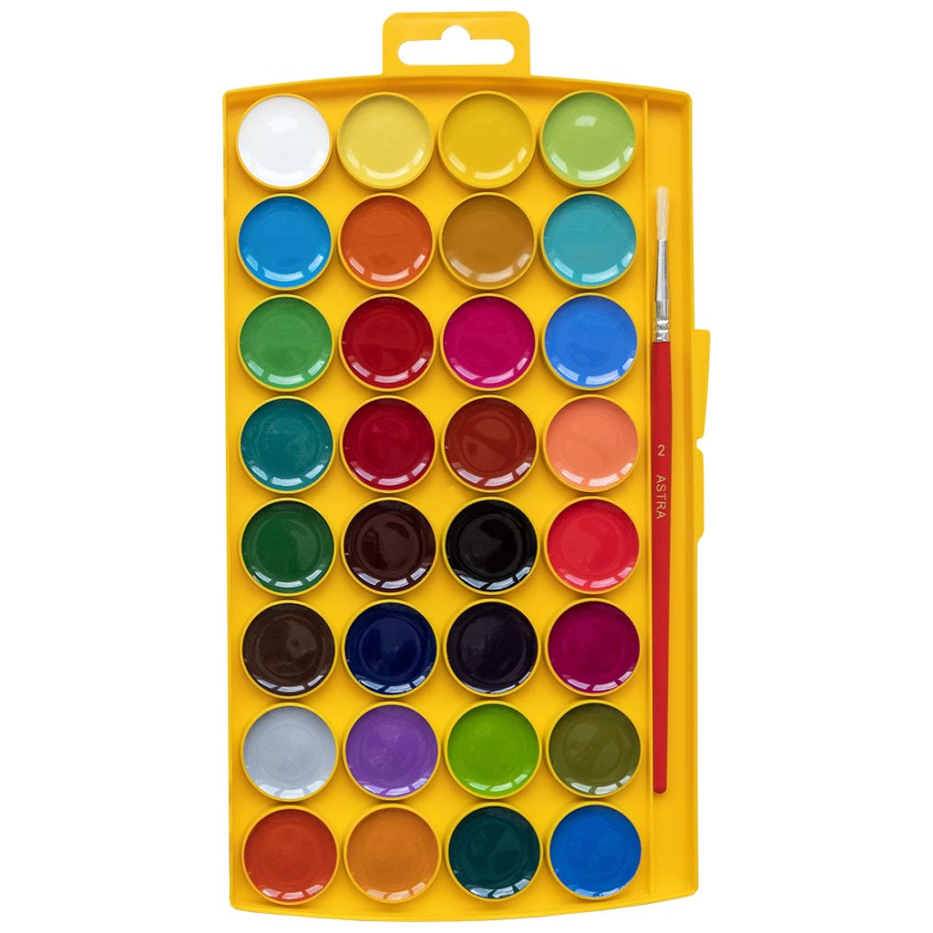 Акварельні фарби Школярик Медові 32 кольори (302023002-UA) - зображення 2