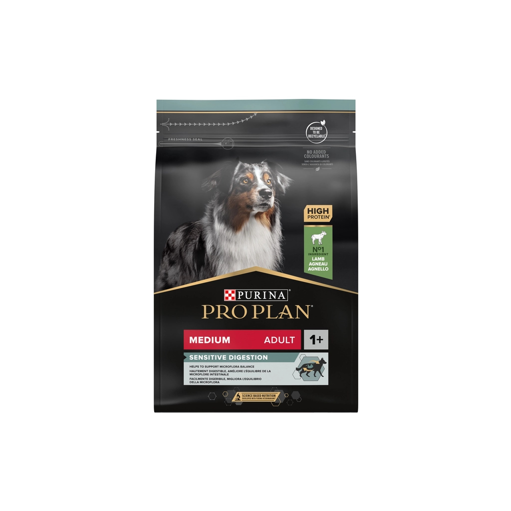 Сухий корм для собак Purina Pro Plan Medium з чутливим травленням (ягня) 3 кг (7613035214798) - изображение 2