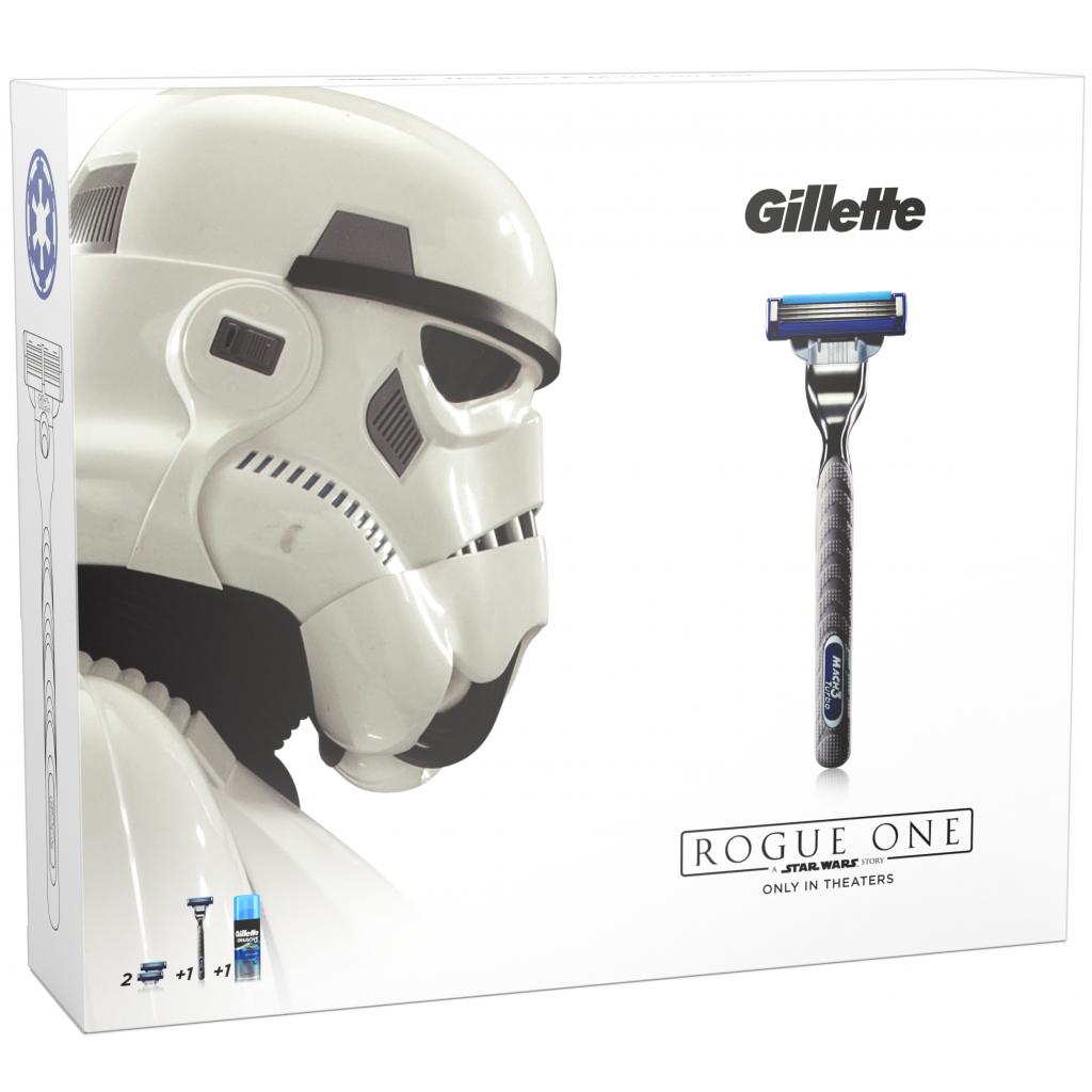 Набір для гоління Gillette Бритва Mach3 Turbo+2 сменные кассеты+Гель Extra Comfort 75мл (7702018423781) - зображення 2