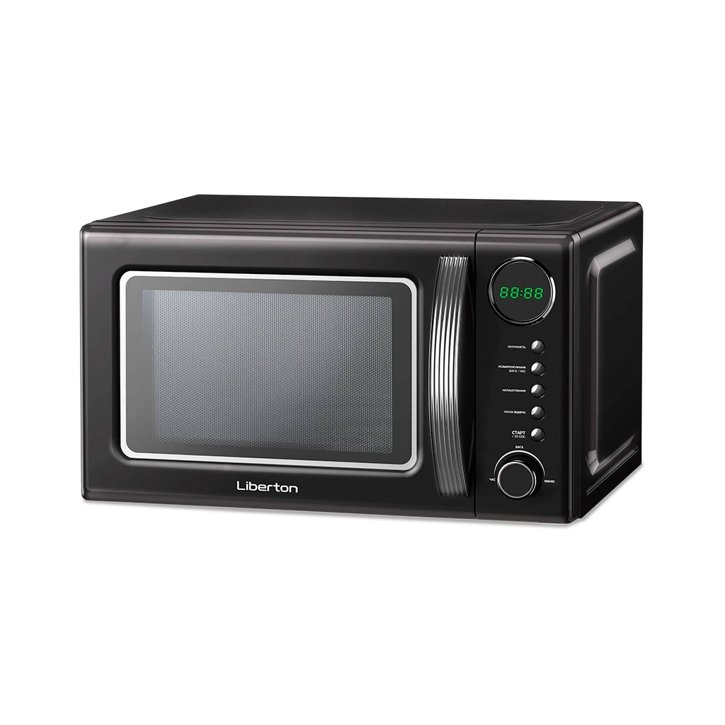 Мікрохвильова піч Liberton LMW-2083E black - зображення 1