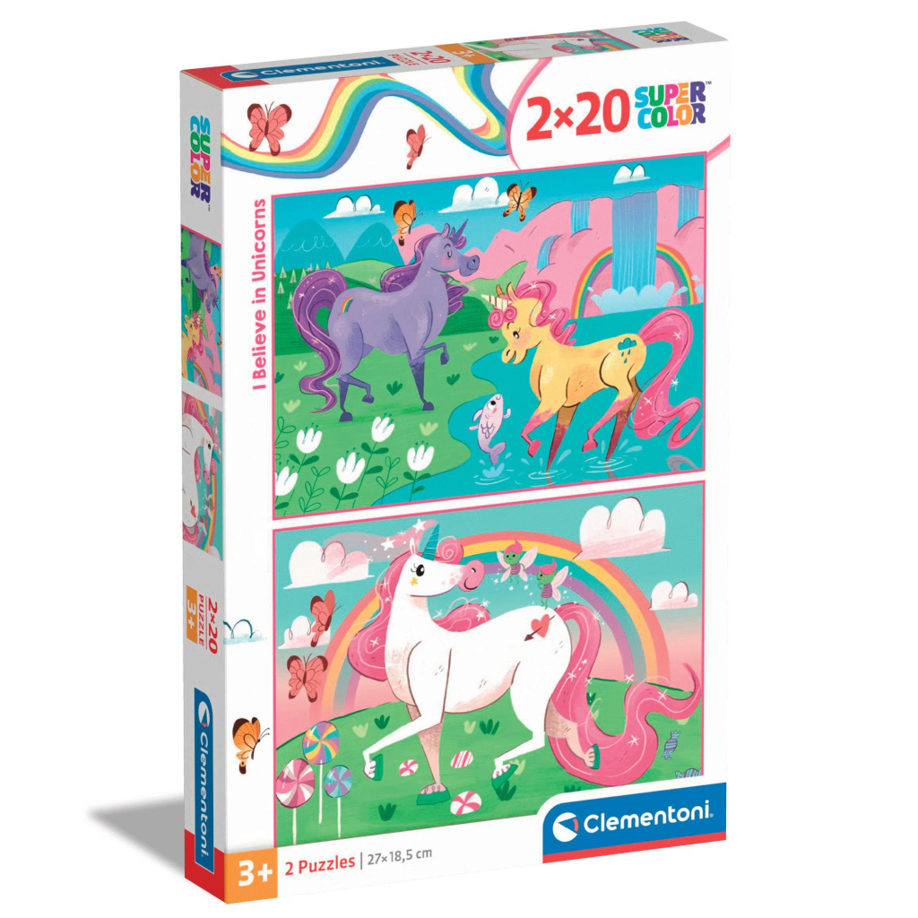 Пазл Clementoni I Believe in Unicorns 2 шт по 20 елементів (24754) - зображення 1
