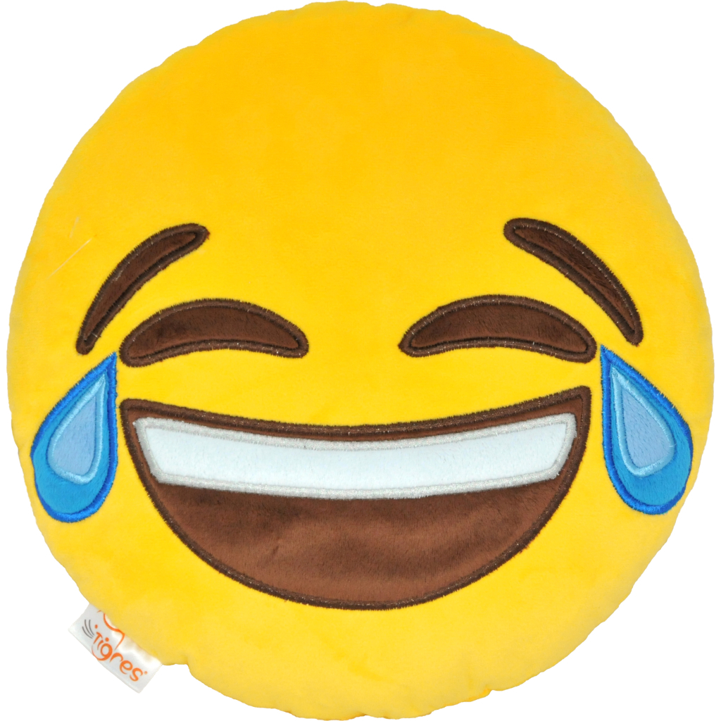 М'яка іграшка Tigres Подушка - емоджі Tears of joy (ПД-0317) - зображення 1