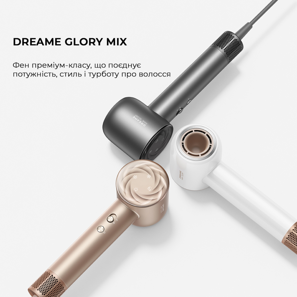 Фен Dreame Glory Mix Black (AHD18-BK) - зображення 2