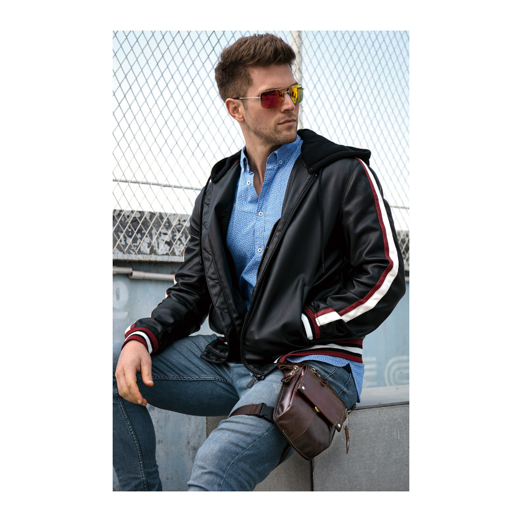 Сумка Vintage На пояс шкіряна Коричнева (20013) - зображення 9