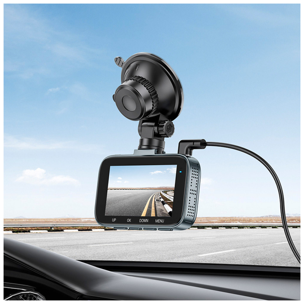 Відеореєстратор HOCO DV5 Driving recorder with 3-inch display (6942007619738) - зображення 8