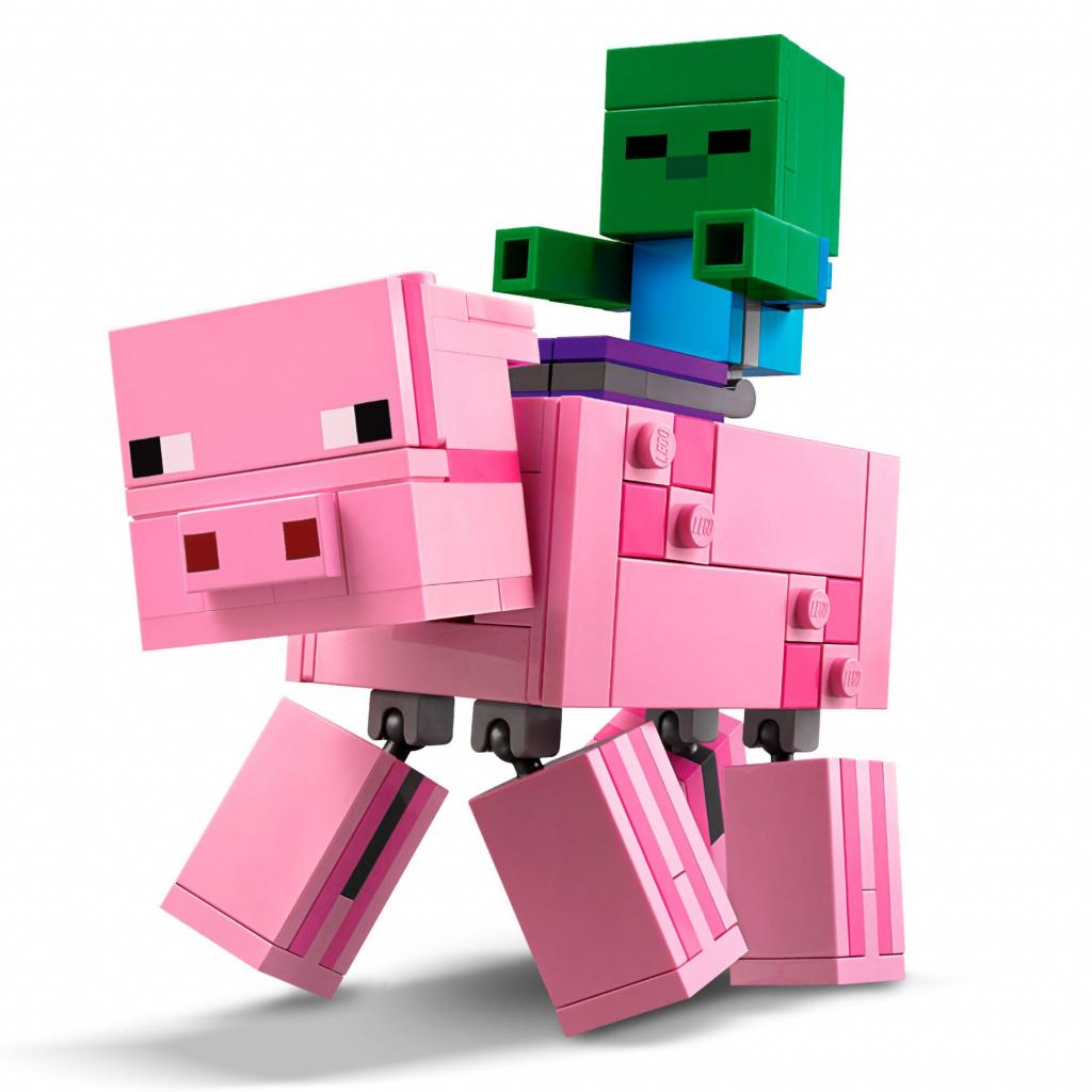Конструктор LEGO Minecraft Свиня і малюк-зомбі 159 деталей (21157) - зображення 3