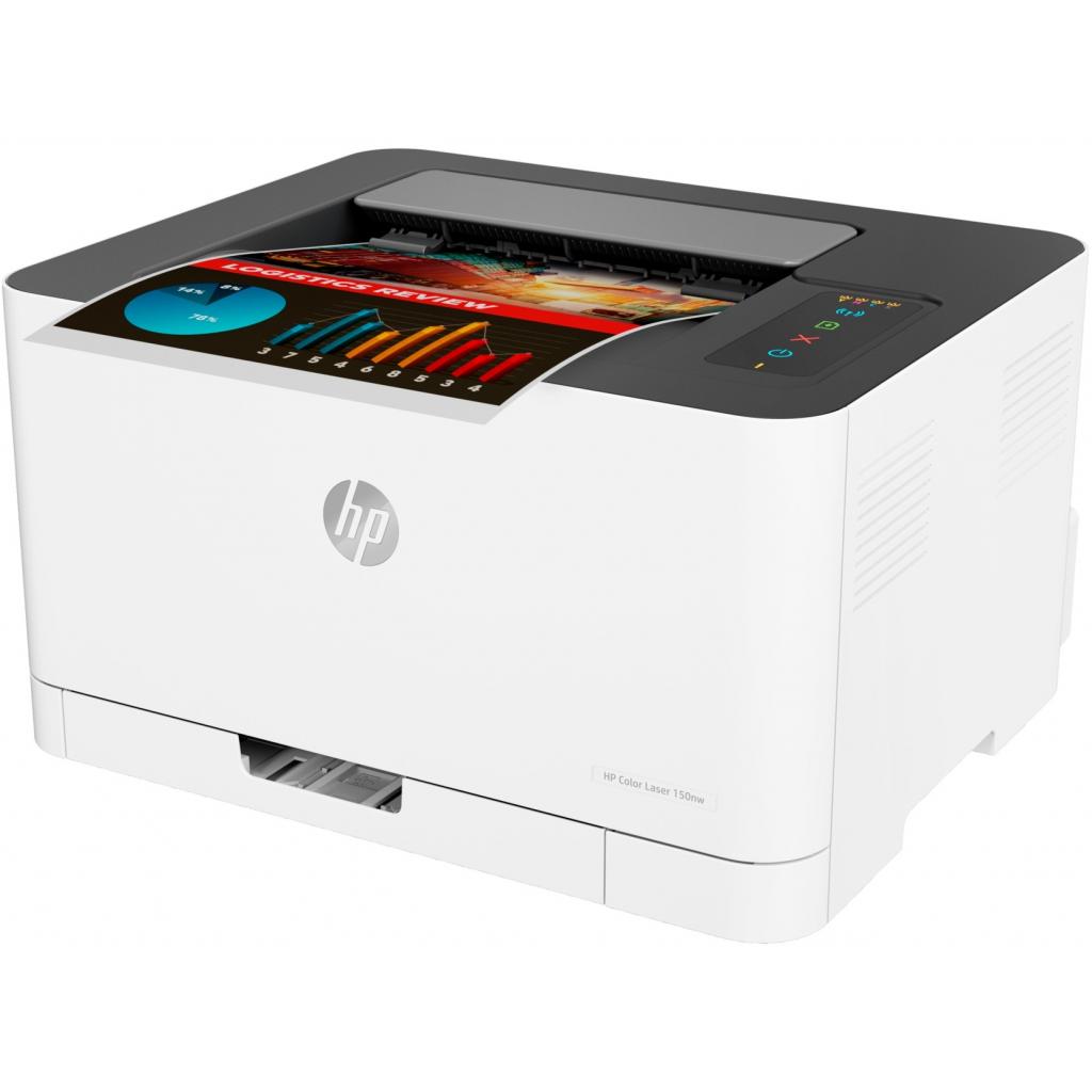 Лазерний принтер HP Color LaserJet 150nw с Wi-Fi (4ZB95A) - зображення 3